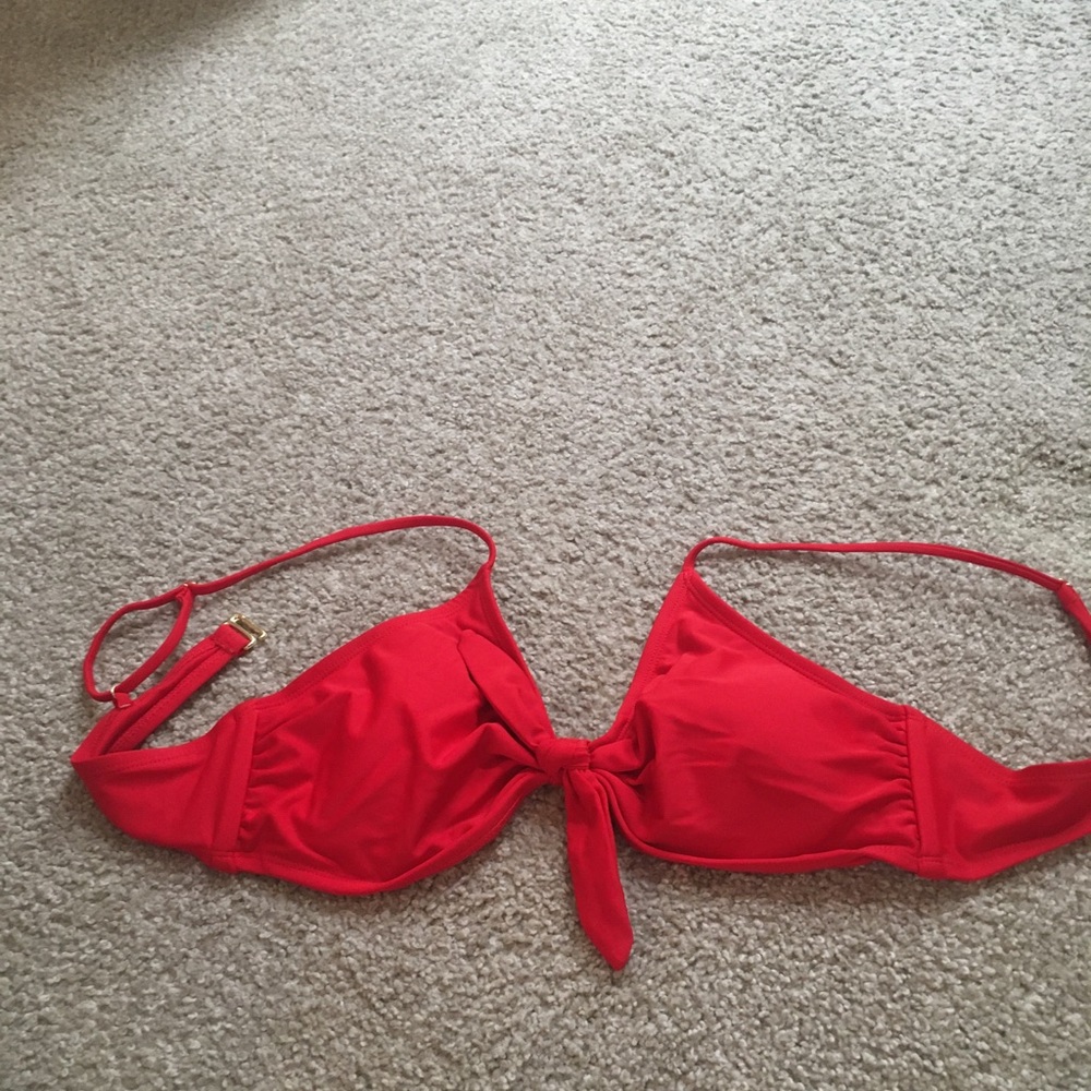 Red Bikini Top Medium